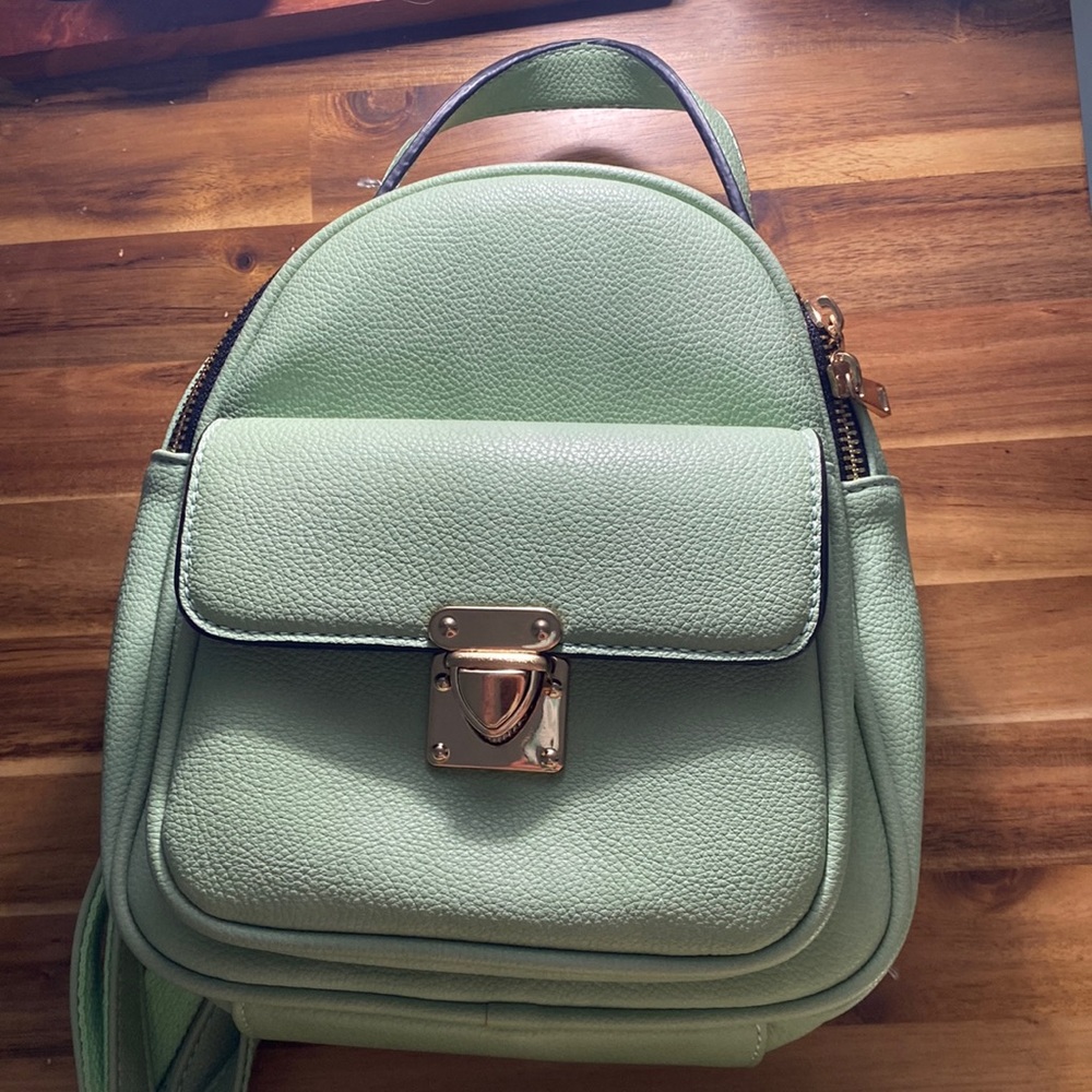 mint green bag. never used
